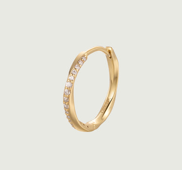 Starry Diamond Huggie Earrings