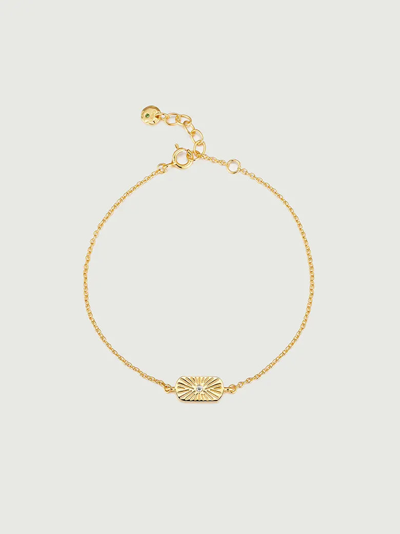 Stellar Birthstone Engravable Bracelet