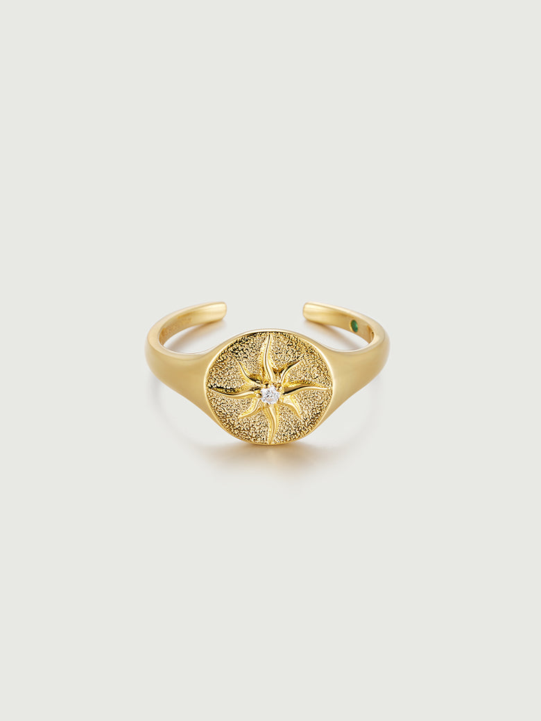 Sun Signet Ring-obyjewelry