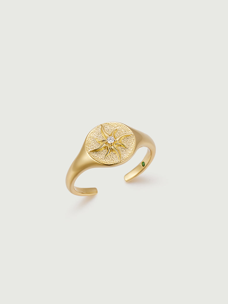 Sun Signet Ring-obyjewelry