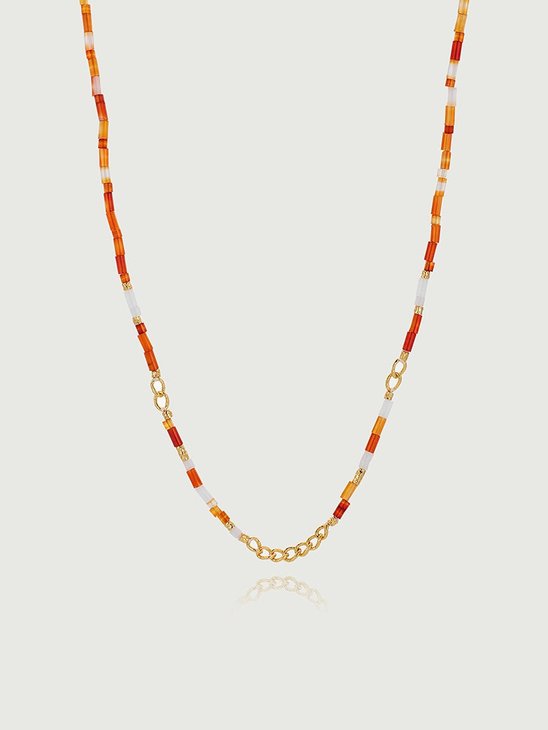 Sunset Onyx Mosaic Necklace