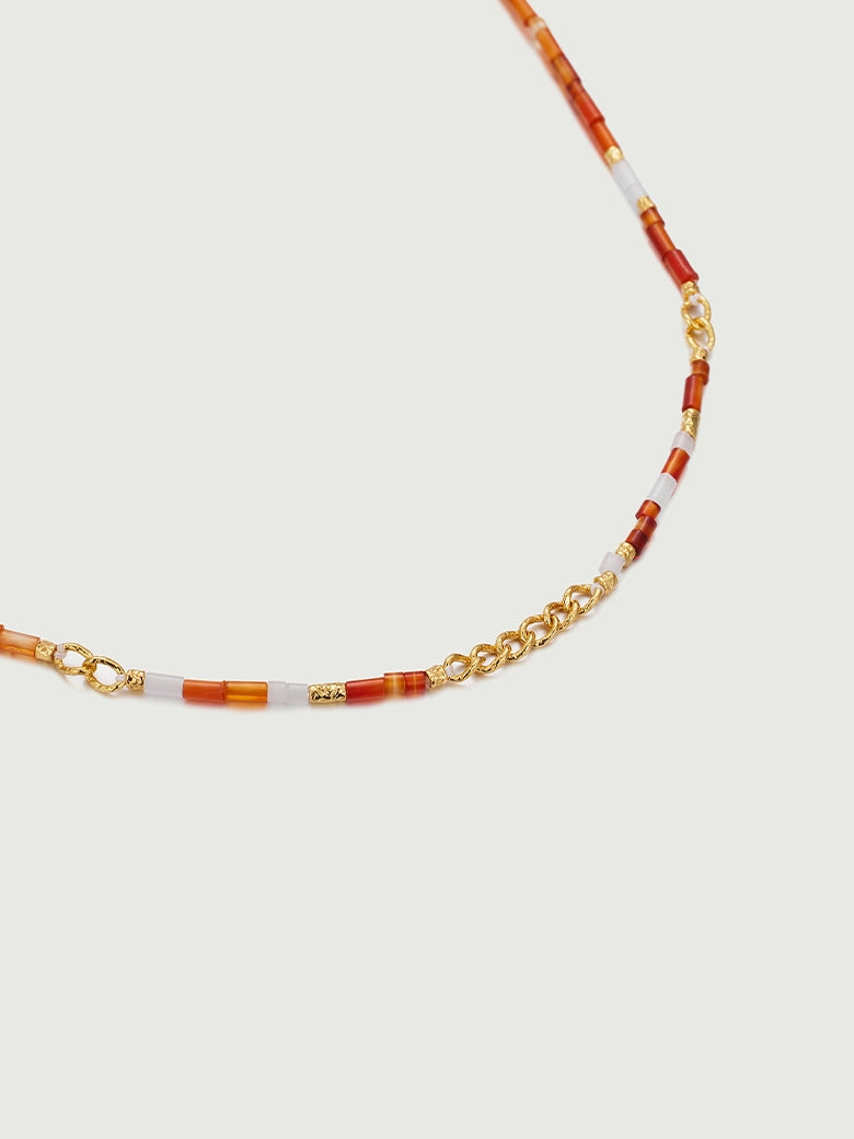 Sunset Onyx Mosaic Necklace
