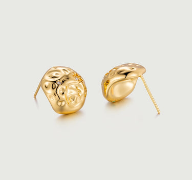 Texture Diamond Stud Earrings