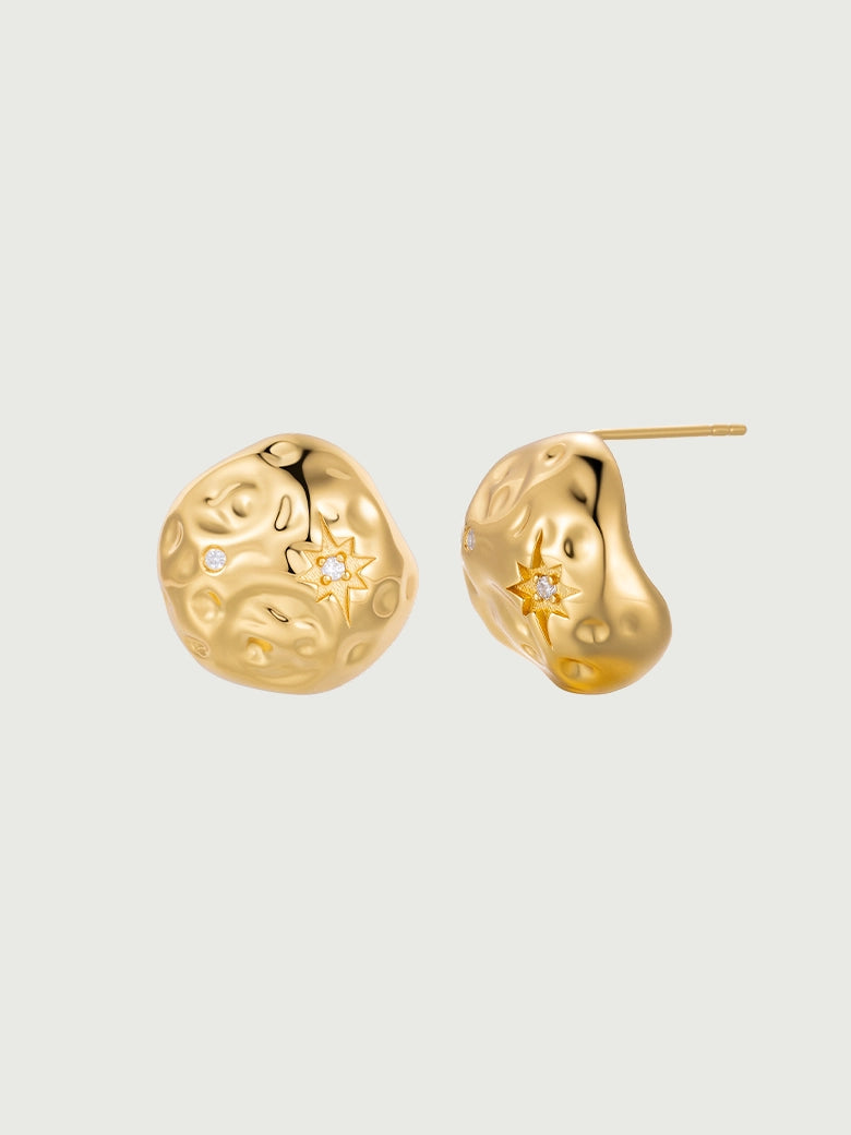 Exquisite OBY Earrings: Gold Vermeil, Pearls, Lab Gems