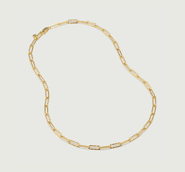 OBY Textured Paperclip Chain Necklace 45cm/18"