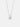 Textured silver diamond pendant necklace with irregular surface and single lab-grown diamond