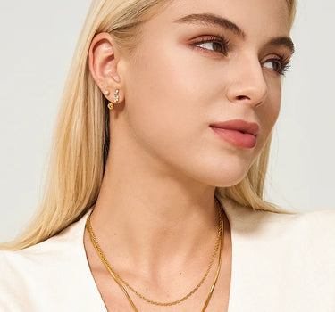 Tiny Gemstone Earrings