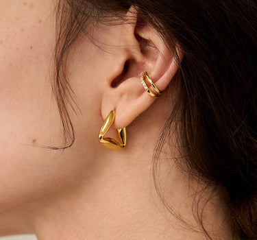 Triangle Hoop Earrings