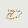 Triangle Tiled Diamond Ring