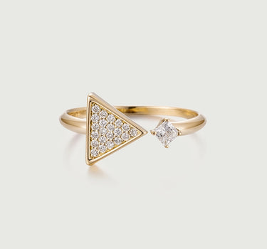 Triangle Tiled Diamond Ring