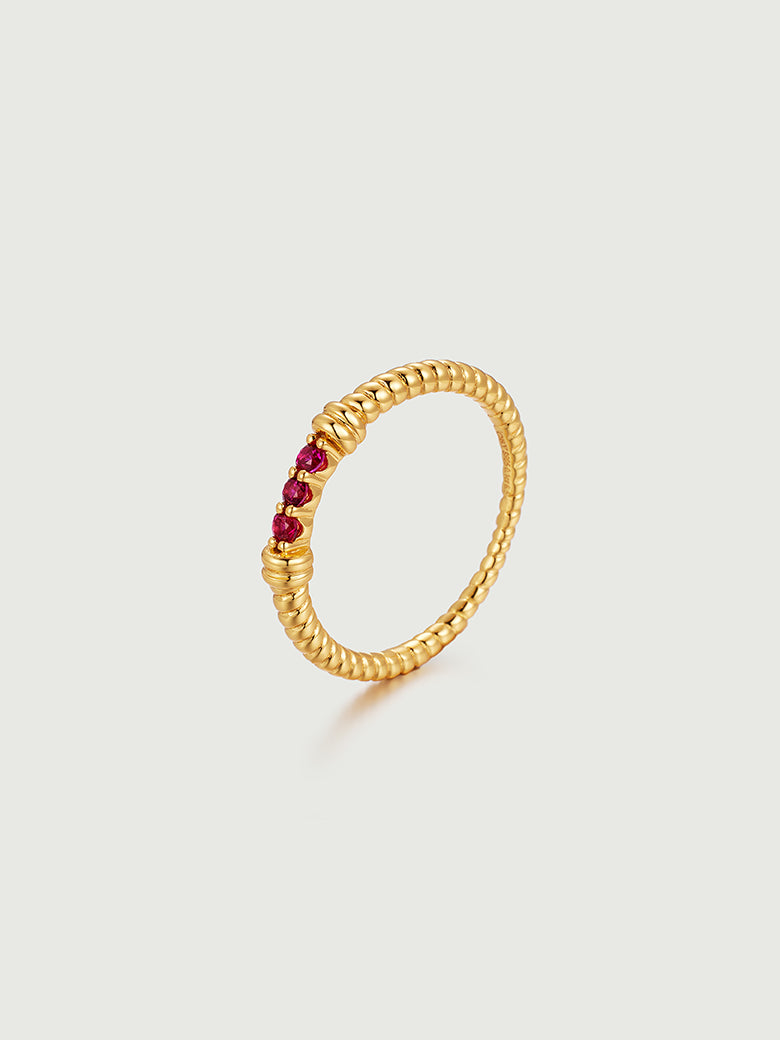 Twist Ruby Ring