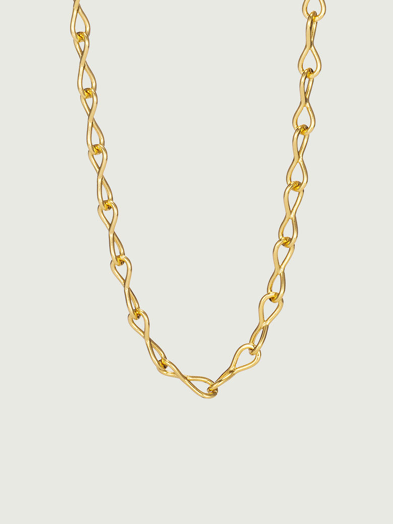 Elegant Twisted Figure 8 Chain for Timeless Style – Oby
