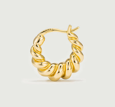 Twisted Swirl Hoop Earrings