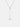 Paperclip chain lariat necklace with two-tone T-bar pendant and Y-drop design