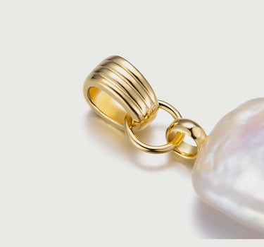 Vintage Initial Pearl Pendant Charm