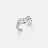 Wave Stacking Silver Ring-obyjewelry