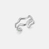 Wave Stacking Silver Ring-obyjewelry