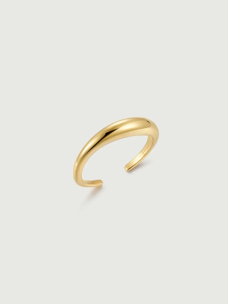 Wavy Stacking Ring - Elegant Recycled Silver Design