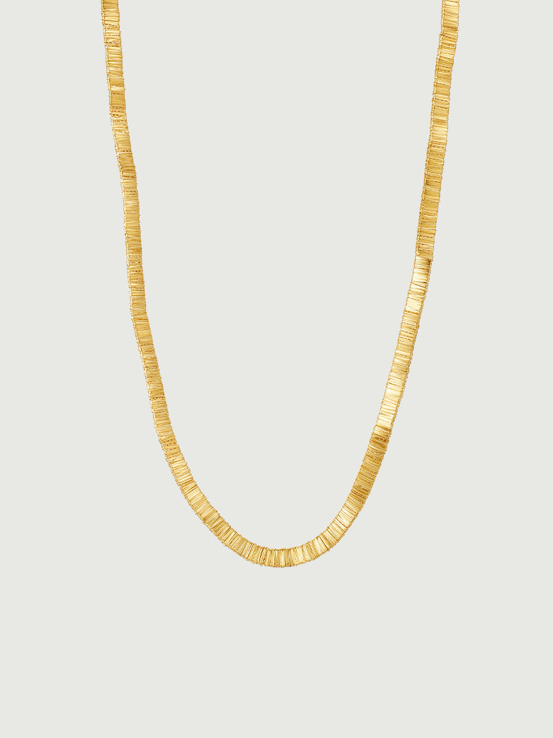 Wide Flat Snake Necklace