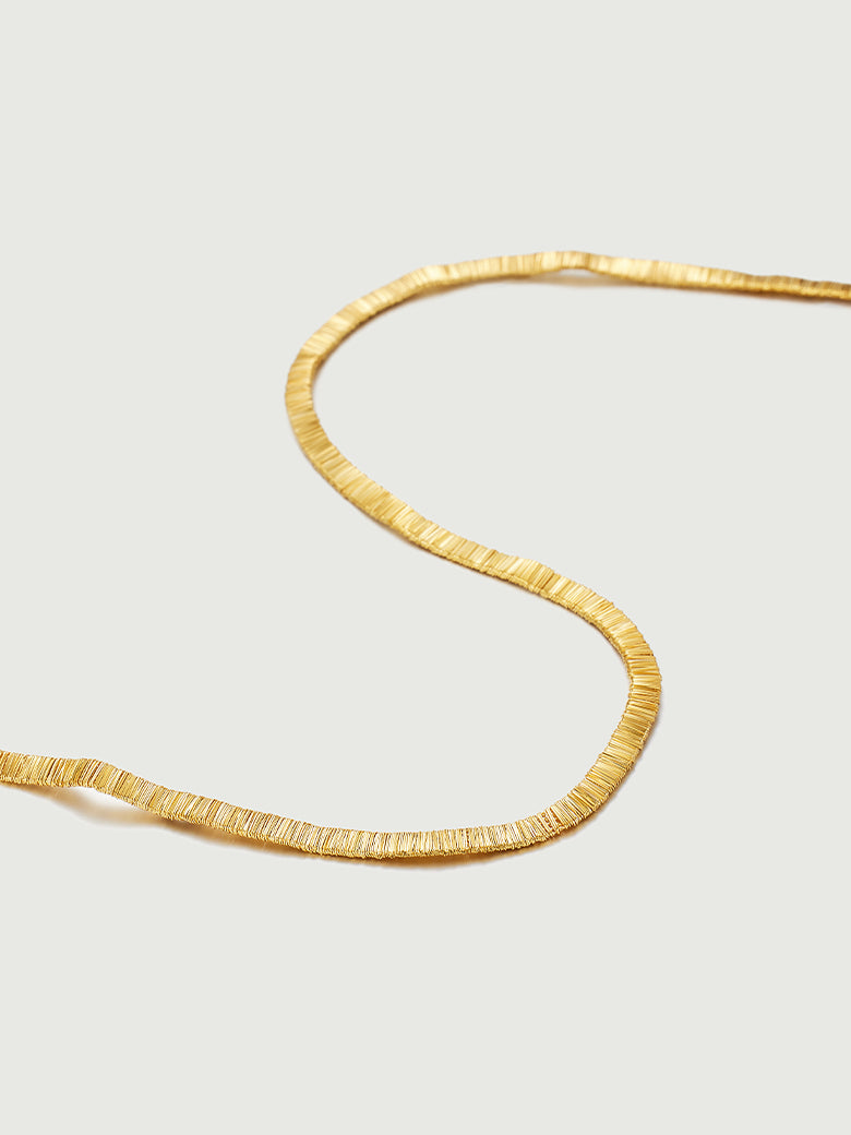 Wide Flat Snake Necklace