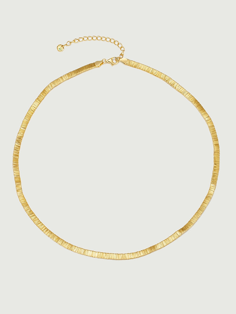 Wide Flat Snake Necklace