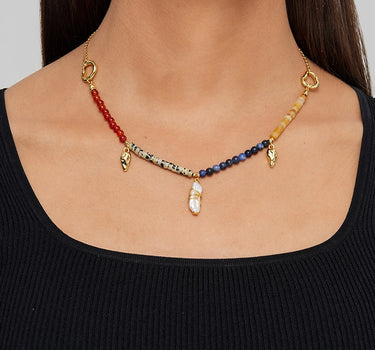 Willow Mix Gemstones Necklace