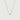 Sparkling 18k gold vermeil trinity diamond pendant necklace
